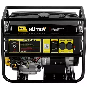 Бензиновый генератор Huter DY6500LX, 220 В, 5.5кВт